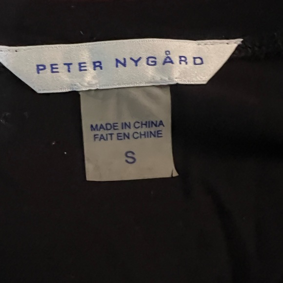 Peter Nygard Black & Red long tunic top - Picture 4 of 5